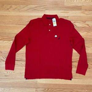 Nautica Classic Fit Long Sleeve Polo Mens S NWT